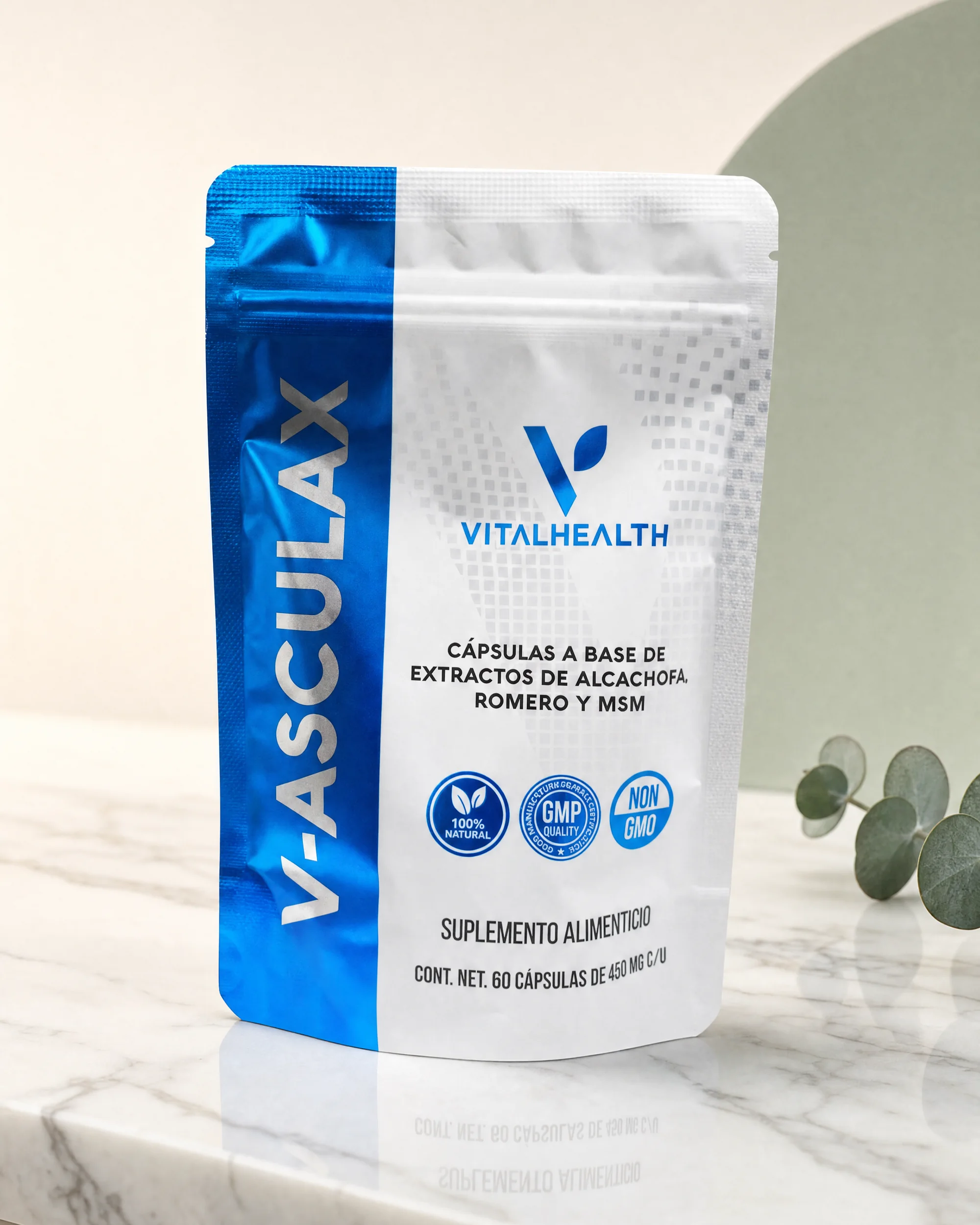 V-Asculax — Alcachofa, romero y MSM para la circulación