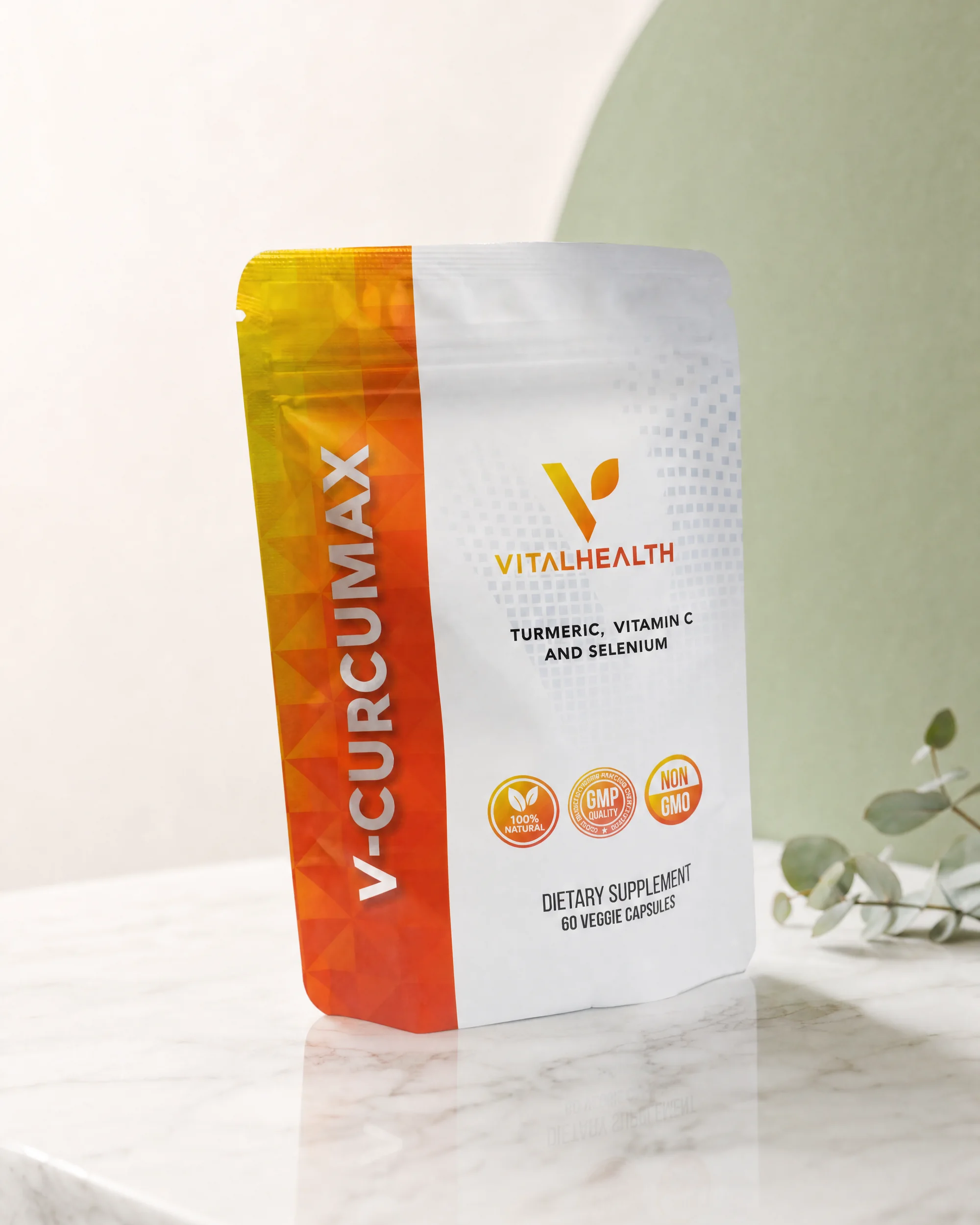 V-Curcumax — Cúrcuma con MSM, vitamina C y selenio