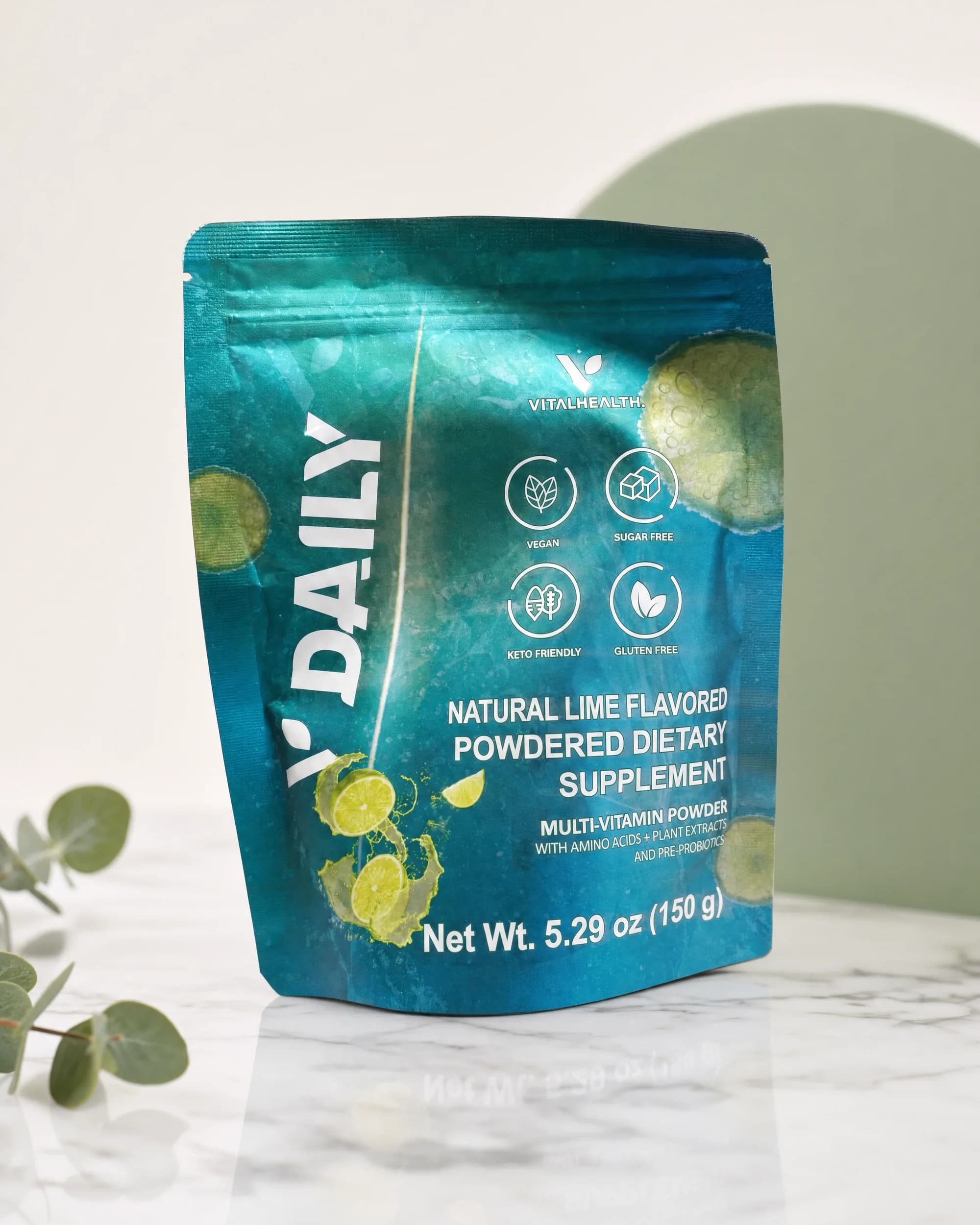 V-Daily — Multivitamínico en polvo · sabor limón