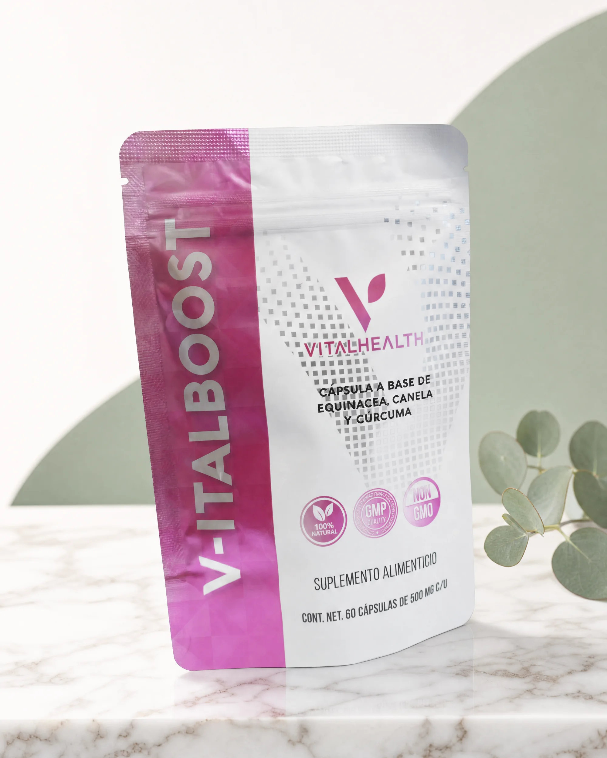 V-Italboost — Ajo, equinácea, jengibre y vitaminas C y D