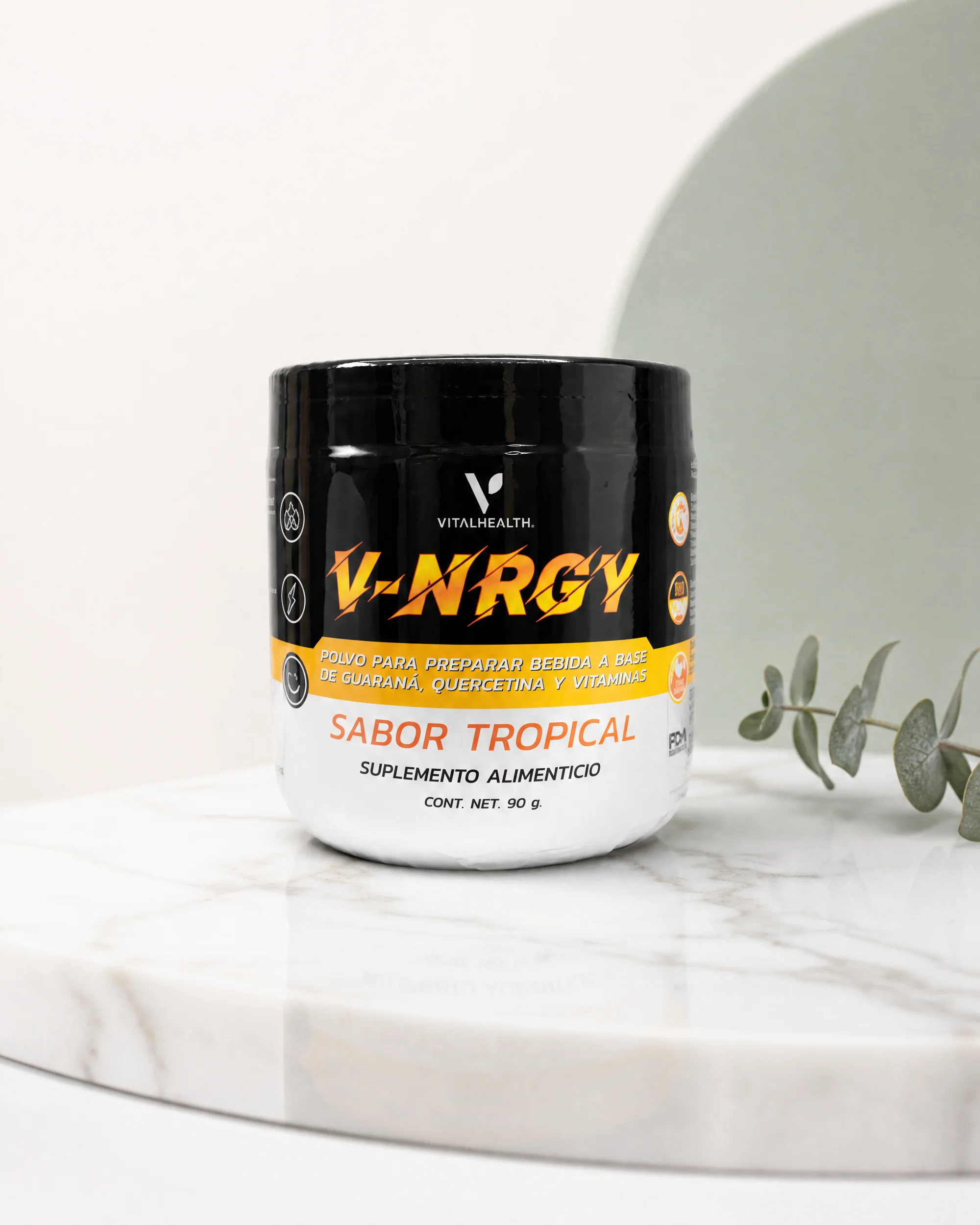 V-NRGY Tropical — Energía limpia y enfoque mental · sabor tropical