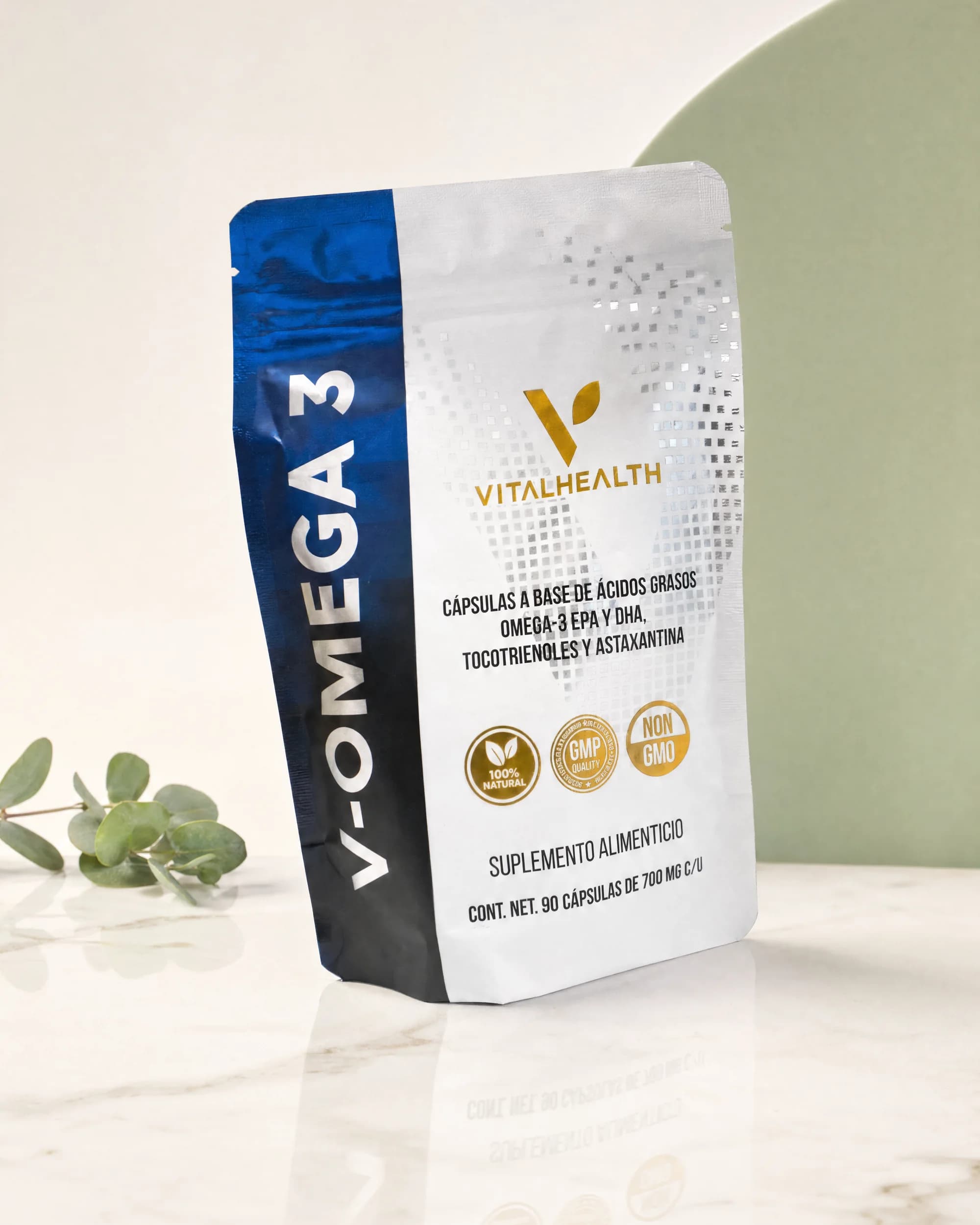 V-Omega 3 — Ácidos grasos esenciales para cerebro, piel y corazón