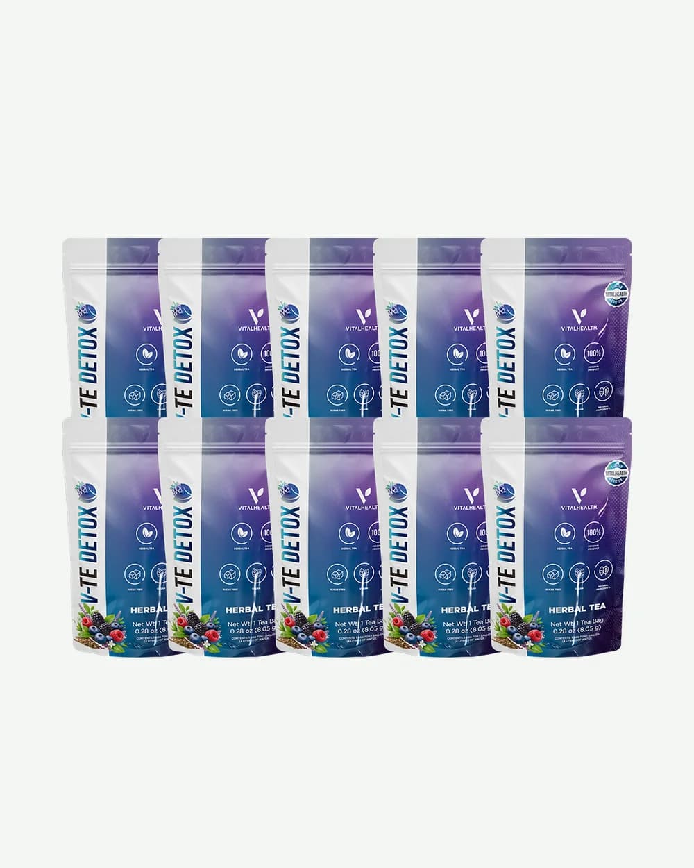 V-Tedetox Spring — Edición de temporada · sabor frutos rojos
