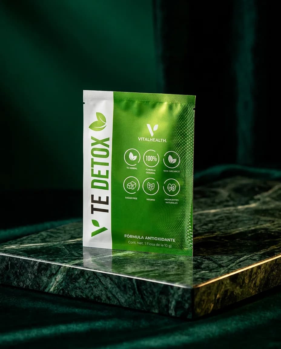 Té Detox — Fórmula herbal antioxidante · 100% orgánico