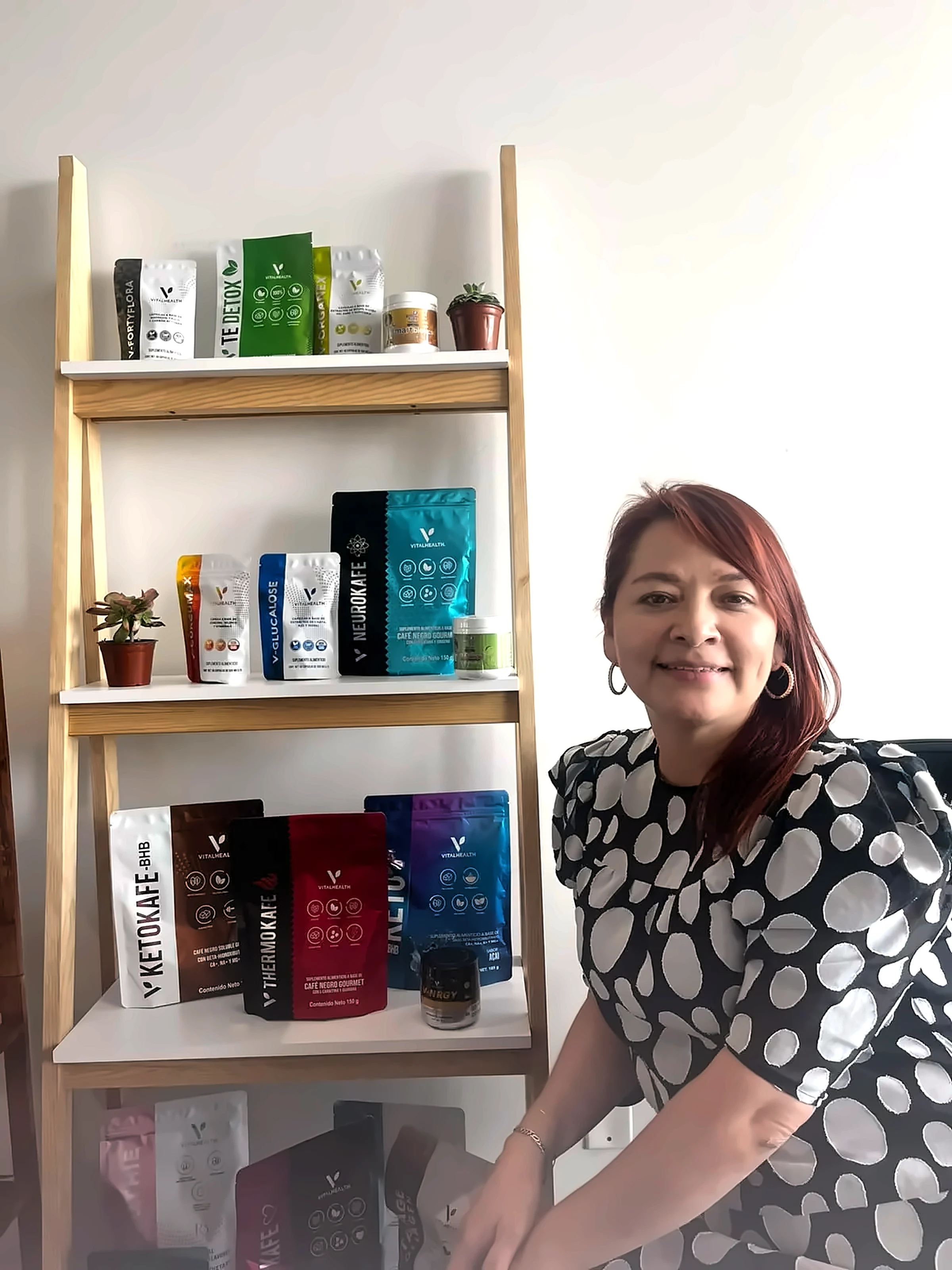 Anaquel de productos Vital Health
